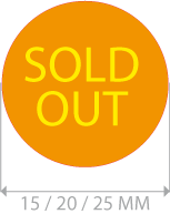 productstickers sold out rond STV-018
