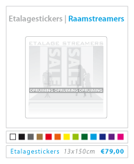 Raamstreamer etalagestickers